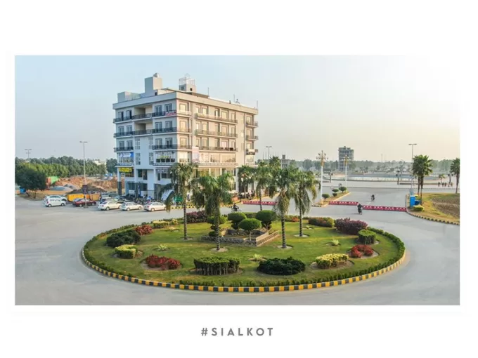 Facing Dancing Fountain Commercial Plot For Sale In Citi housing Sialkot
